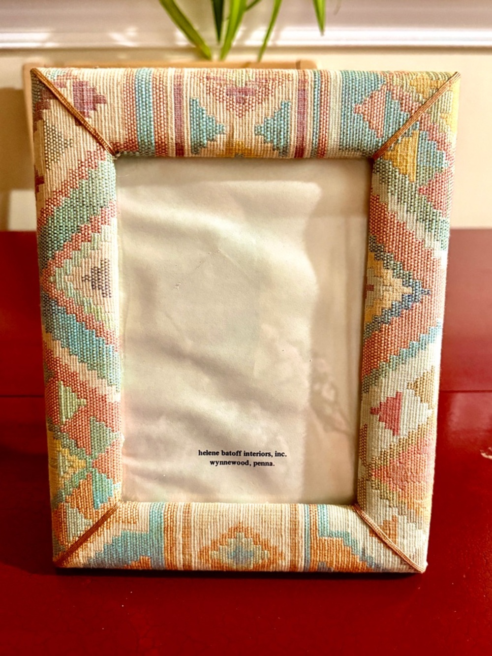 Helene Batoff Pastel Aztec Pastel Geometric Picture Frame - Multicolor